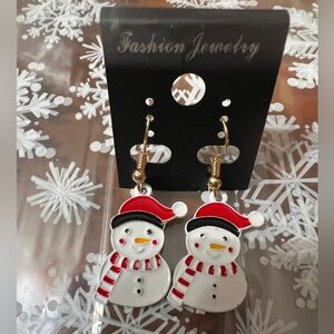 Festive Snowman Earrings
